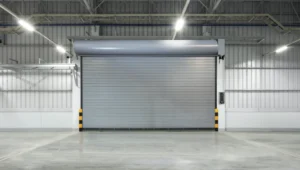 rolling commercial steel garage door