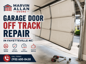Garage Door Off Track Repair In Fayetteville